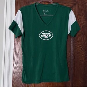 Nike New York Jets Green V-Neck T-Shirt size S